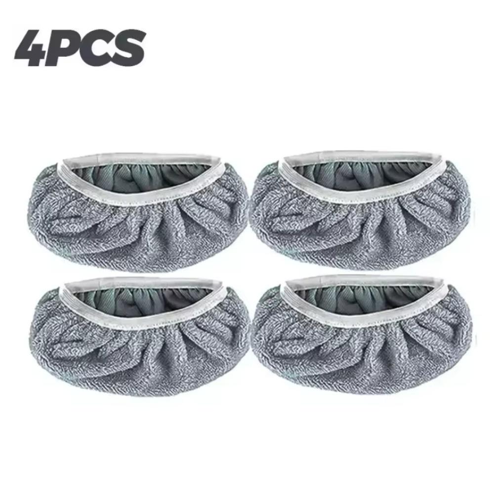 4 Pcs Reusable Ultra-fine Fiber Mop Pads High Water Absorption Universal Fit Most Standard Mops Firm Adhesion Cleaning Pads