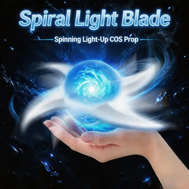 Spin Wind Rasengan Kunai, Multicolor Cool Lights, Spin Effect, Cosplay Prop, Perfect Gift, Unisex Spinning Toy with Spinning Top
