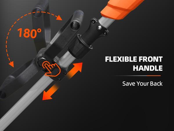 Yofidra 21V Cordless Tiller Cultivator 360RPM Electric Garden Tool with Ergonomic Handle & Adjustable Handle for Lawn Gardening Soil Cultivation lawn equipment Blades Cutting Portable Power