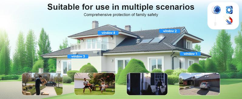 2K HD Window Security AI Camera, 4MP WiFi Indoor Camera with Starlight Night Vision & AI Smart Alerts for Home