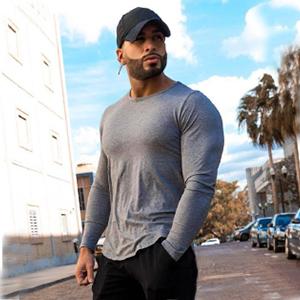 COOFANDY Men 2 Pack Muscle Fitted T Shirt Gym Workout Athletic Long Sleeves Tee  Clothes