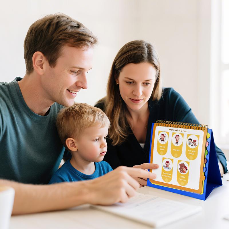 Feelings and Emotions Book for Young learners,22 Moods/Emotions,Understanding Emotions Toys,Social Emotional Flipbook,ADHD & Autism Learning Materials,Calm Down Corner Supplies,Suitable for teachers and parents