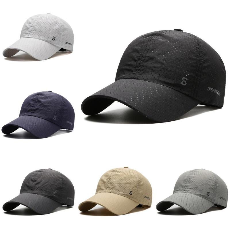 2-Pack Men's Sun Protection Baseball Cap, Mesh Breathable Quick-Dry Sports Cap, UV Protection, Suitable for Summer Outdoor Sports