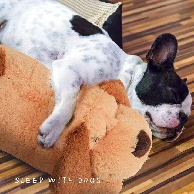 Puppy Pet Supplies Heartbeat Plush Toy, Anxiety Relief Calming Companion Dog Toy, Heartbeat Entertainment Puppy Toy, Comfortable and Fun