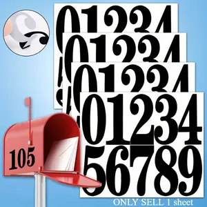 Digital stickers, large mailbox stickers, digital waterproof number labels are used to mark house numbers, yard mailboxes, cars, trucks, home business address numbers, birthday party decorations