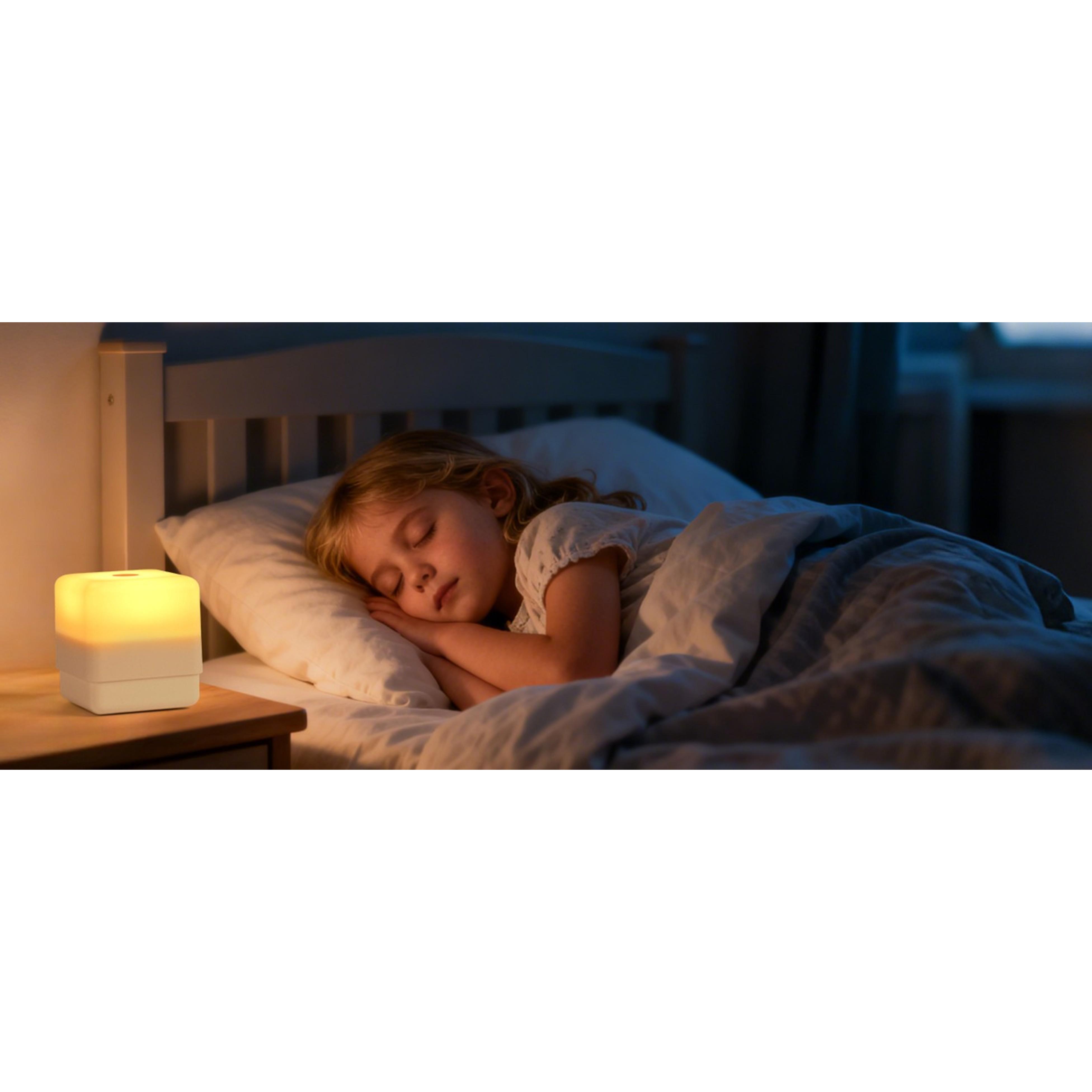 Touch Lamp for Nightstand, Cordless Warm Night Light for Baby Nursery/Sleep Aid, Dimmable 2600K Amber, 2000mAh Rechargeable, Small Bedside Nightlight for Kids and Adults' BedroomGift