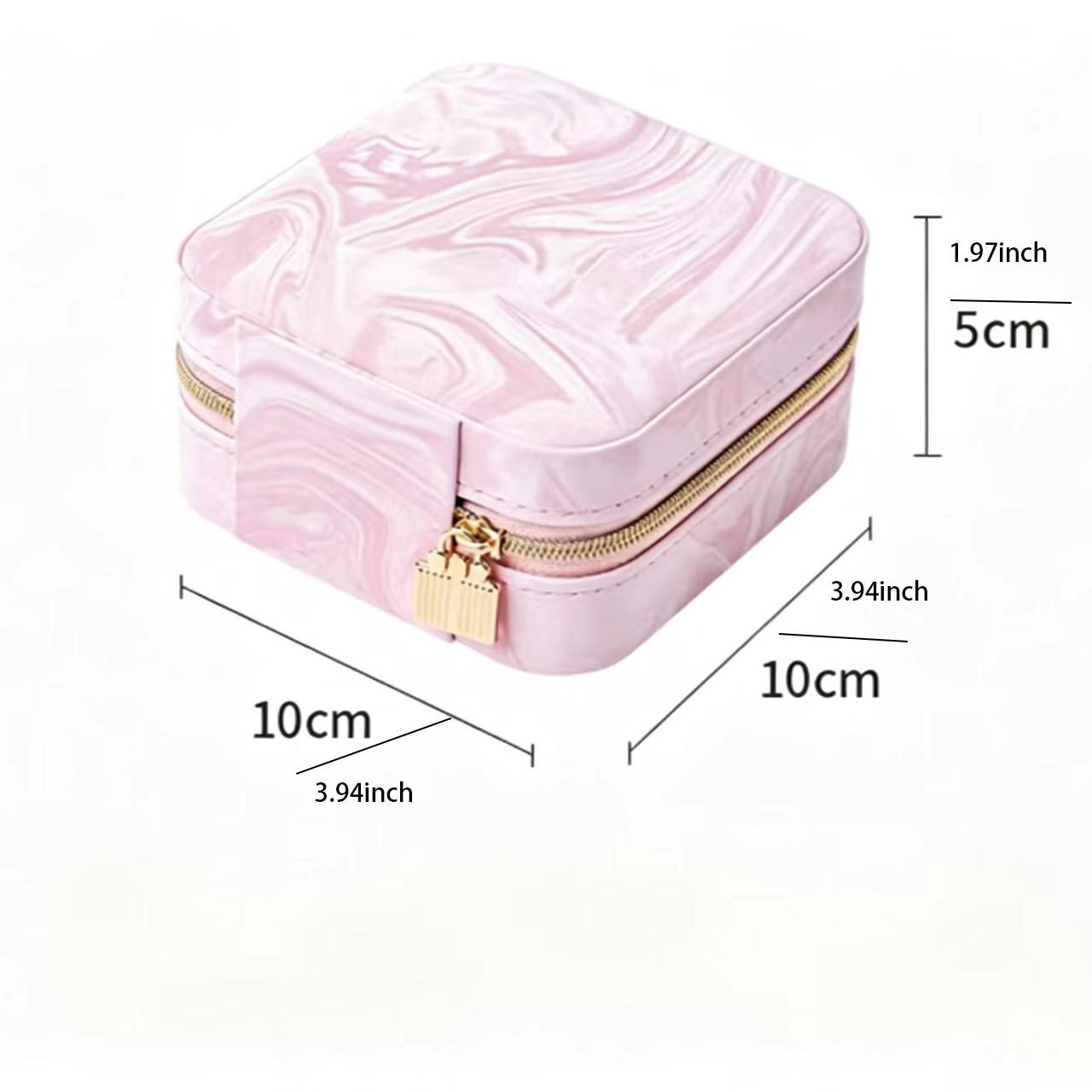 High-End Simple Portable Jewelry Box, Vintage Storage Box for Jewels, Rings, Necklaces, Earrings, Birthday Gift for Girlfriend, Lightweight Luxury