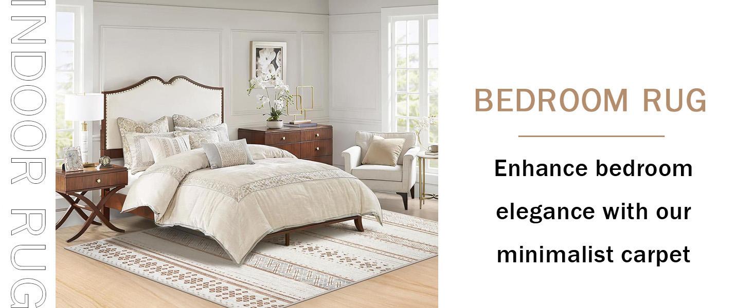 BESTSWEETIE Machine Washable Area Rugs for Living Room Bedroom Carpets Moroccan Farmhouse Modern Geometric Graphic Rug Soft Indoor Rugs Large Area Rug