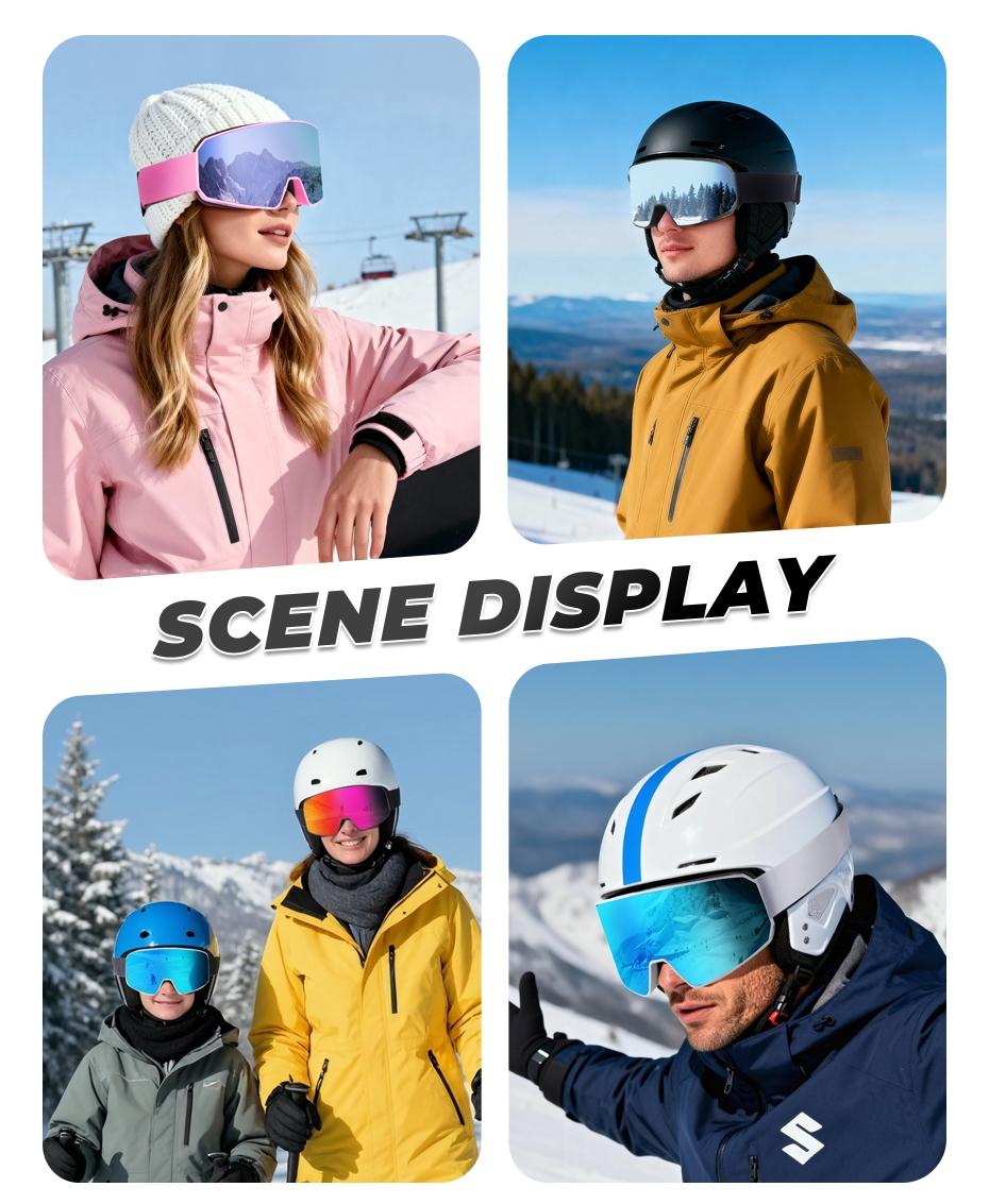 VICTGOAL Ski Goggles Double Layers Anti-fog UV400 Protection for Men, Women & Youth,Snowboarding Goggles Snowmobile Eyewear Outdoor Skiing Polarized Snow Lenses VICTGOAL Ski Goggles Double Layers Anti-fog UV400 Protection for Men, Women & Youth,Snowboarding Goggles Snowmobile Eyewear Outdoor Skiing Polarized Snow Lenses