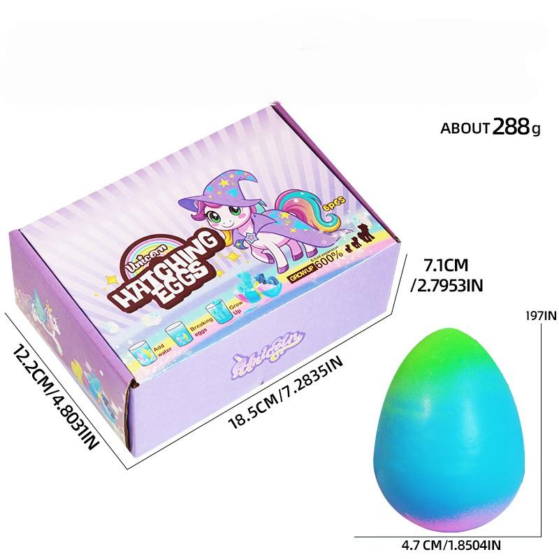 Magic Growing Unicorn Hatching Egg - Just Add Water to Watch it Grow & Hatch! - Rainbow Surprise Toy for Kids - Fun & Educational Science Experiment