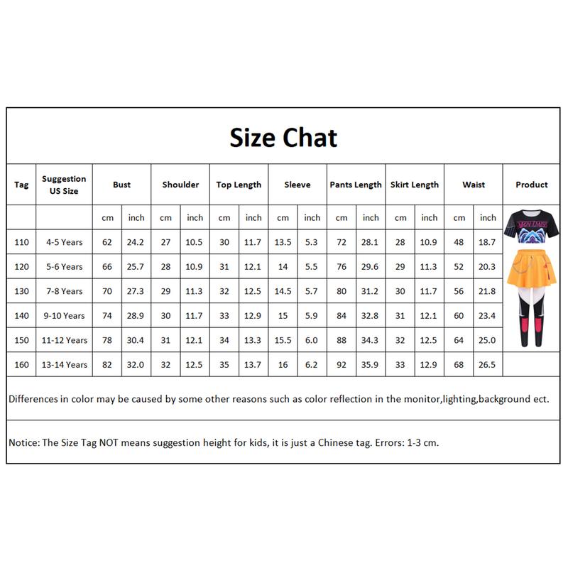 LOEL Girls Demon Singer Costume 12-13 Years Bold Design Top & Skort for Hunters Stage Dance Idol Cosplay Kids Halloween Outfit LOEL Girls Demon Singer Costume 12-13 Years Bold Design Top & Skort for Hunters Stage Dance Idol Cosplay Kids Halloween Outfit