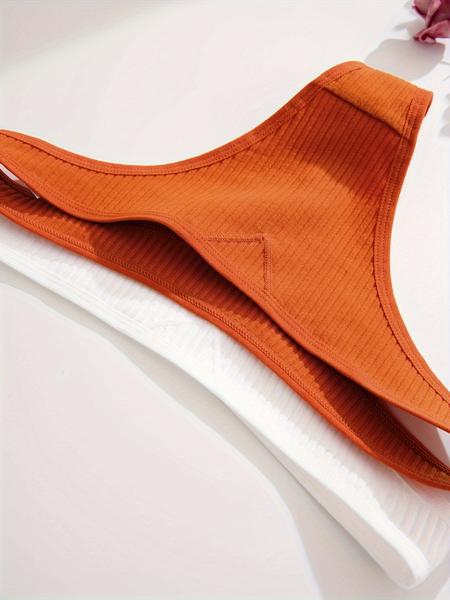 Comfortable Women's Thong Set, 7/12/18 Pack, Casual Style, Moderate Fabric Thickness, All Seasons Wear, Plain Pattern, Underwear