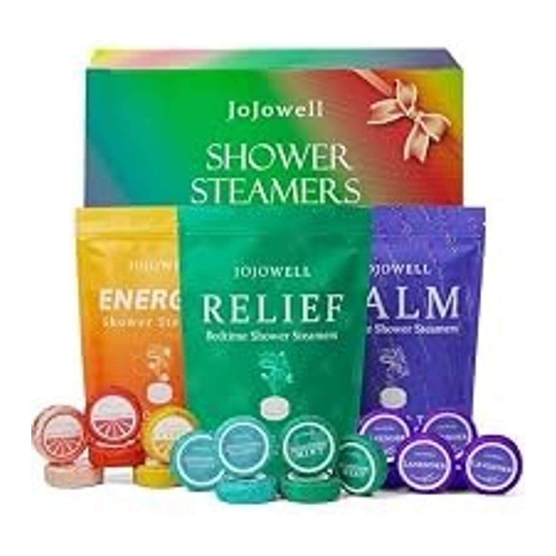 Shower Steamers Aromatherapy - 18 Pack Birthday Gifts for Women & Men, Mom Wife Grandma Sister Her Teens, Self Care with Natural Essential Oils Relaxation Home SPA