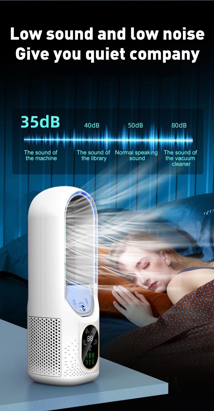 Mini Desktop Fan, Office Cooling Humidifier, Leafless Spray Cooler, USB Cold Fan, Energy Efficient, Perfect for Home & Office Use, Mist Fan Cooler