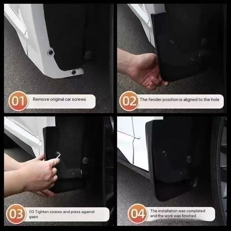 Solid Source Beijing Hyundai Veloster Mudguard, Easy Installation, Corrosion Resistant, Waterproof, Flexible, Protects Car Paint
