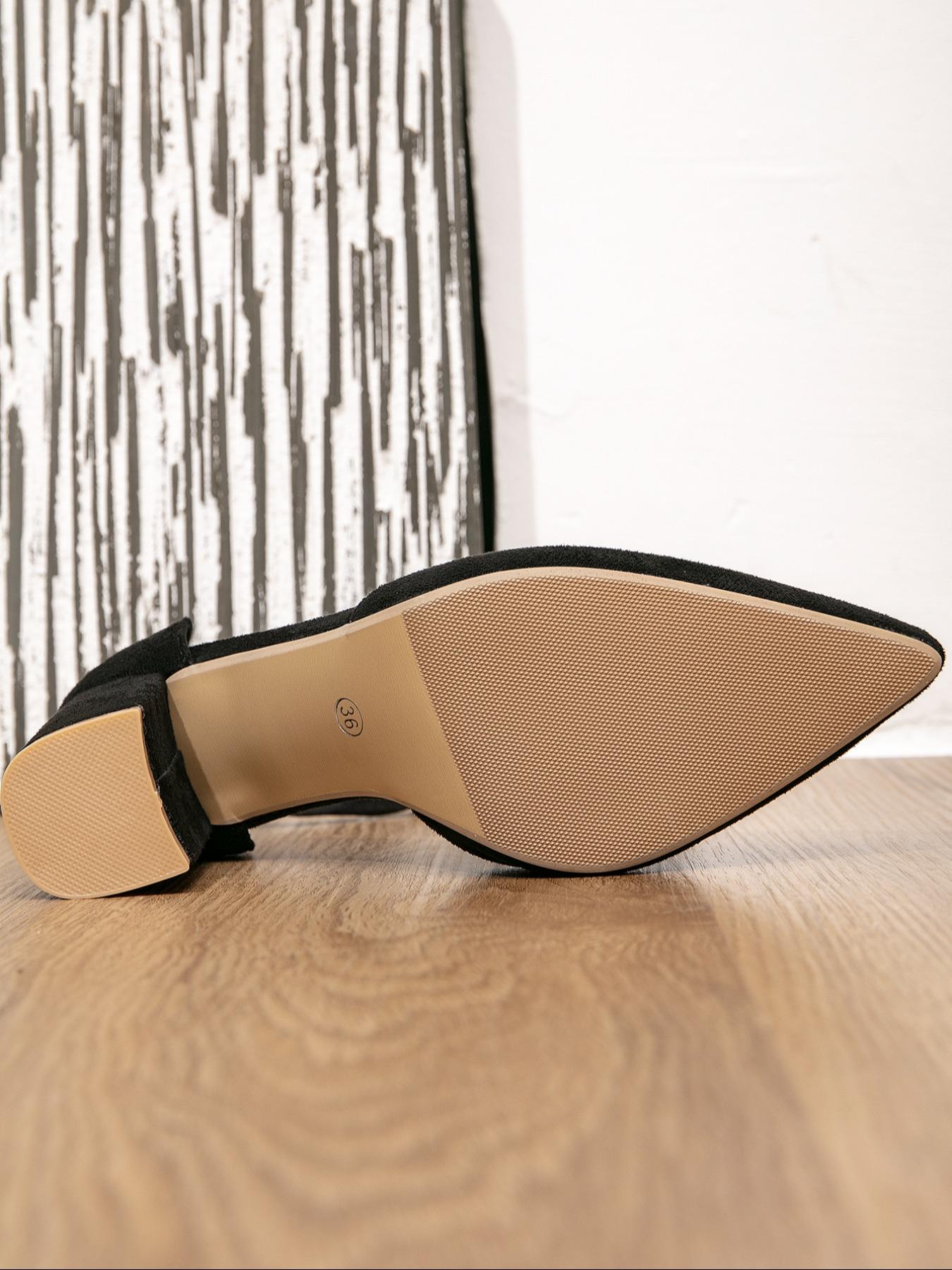 Women's Fashionable Faux Pearl Decorated High Heel Shoes, Elegant Pointed Toe Heels for Party, Daily Clothing Decor for Women & Girls