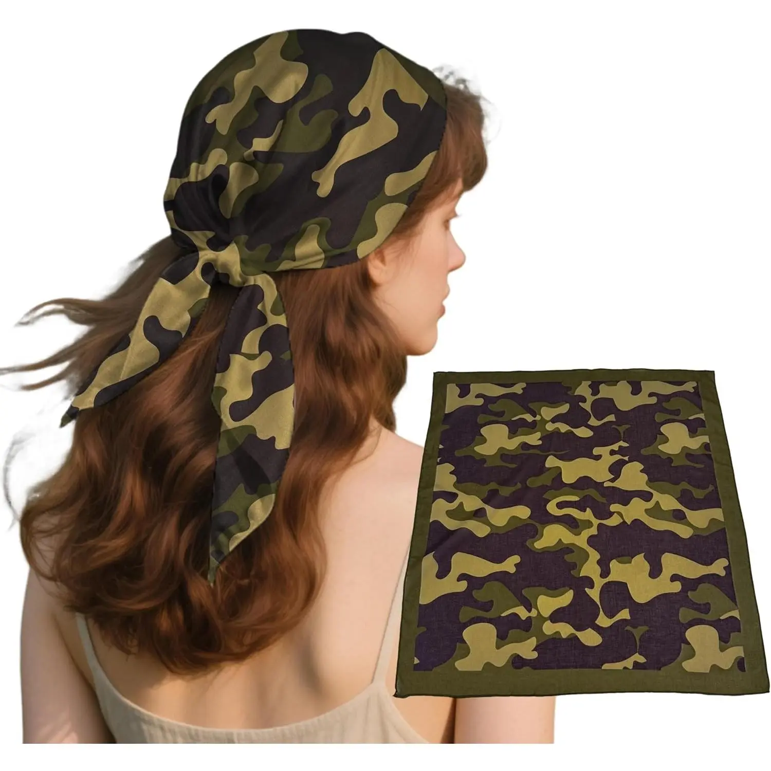 Soft Thin 27 Inch Extra Large Cotton Paisley Bandana Headwear - Single PackGift