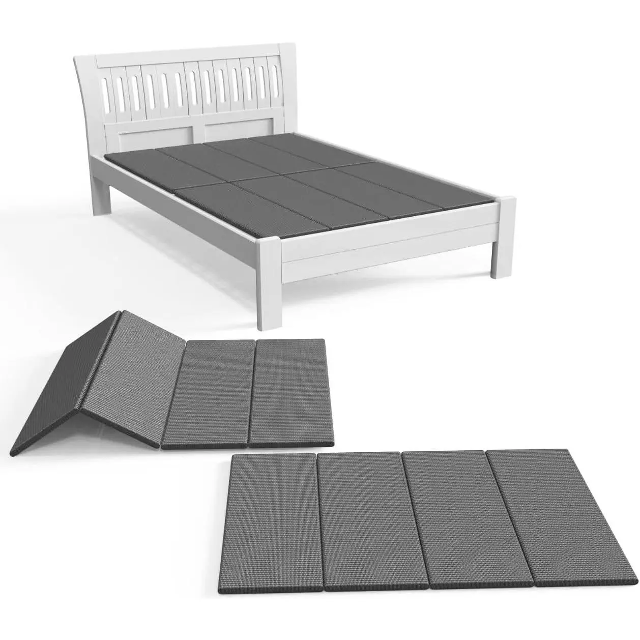 Light and Thin Bunkie Board Full Size 54x75'', Large Double Bed 10MM, Bed Support Flat Noodles, Breathable, Noise Minimizing