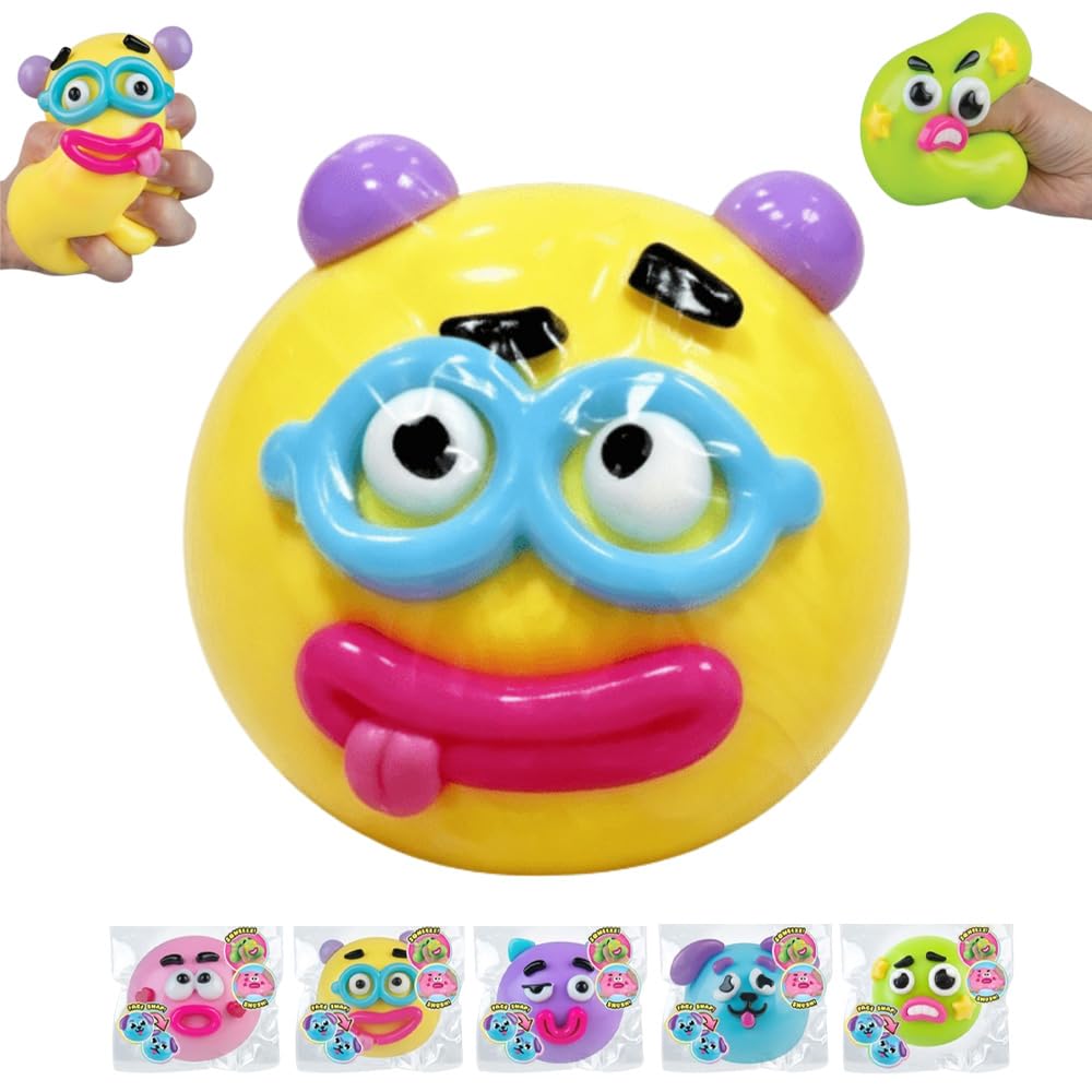 NEW Smushers Squishy - Curiosities Smushers Dog Face Swap Squishy Soft Moldable Cute Slow Rise Relaxing Sensory Fidget Relief Anxiety Stress Fun Desk Accessory for Adults