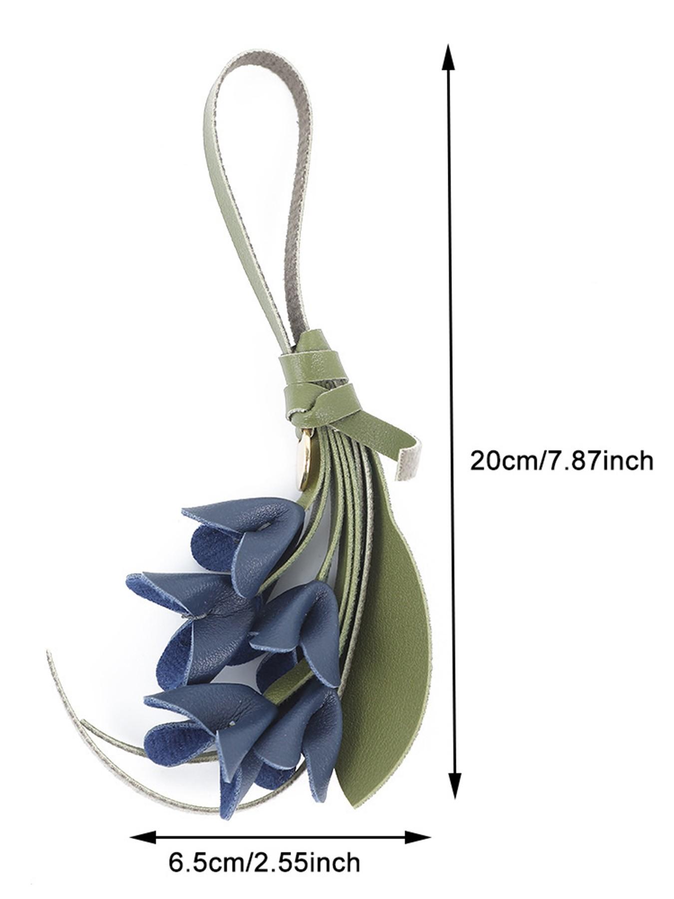 PU Flower Bag Charm, Elegant Design for Valentine's Day, Mother's Day, Teacher's Day Gifts, Perfect for Daily Bag Accessories