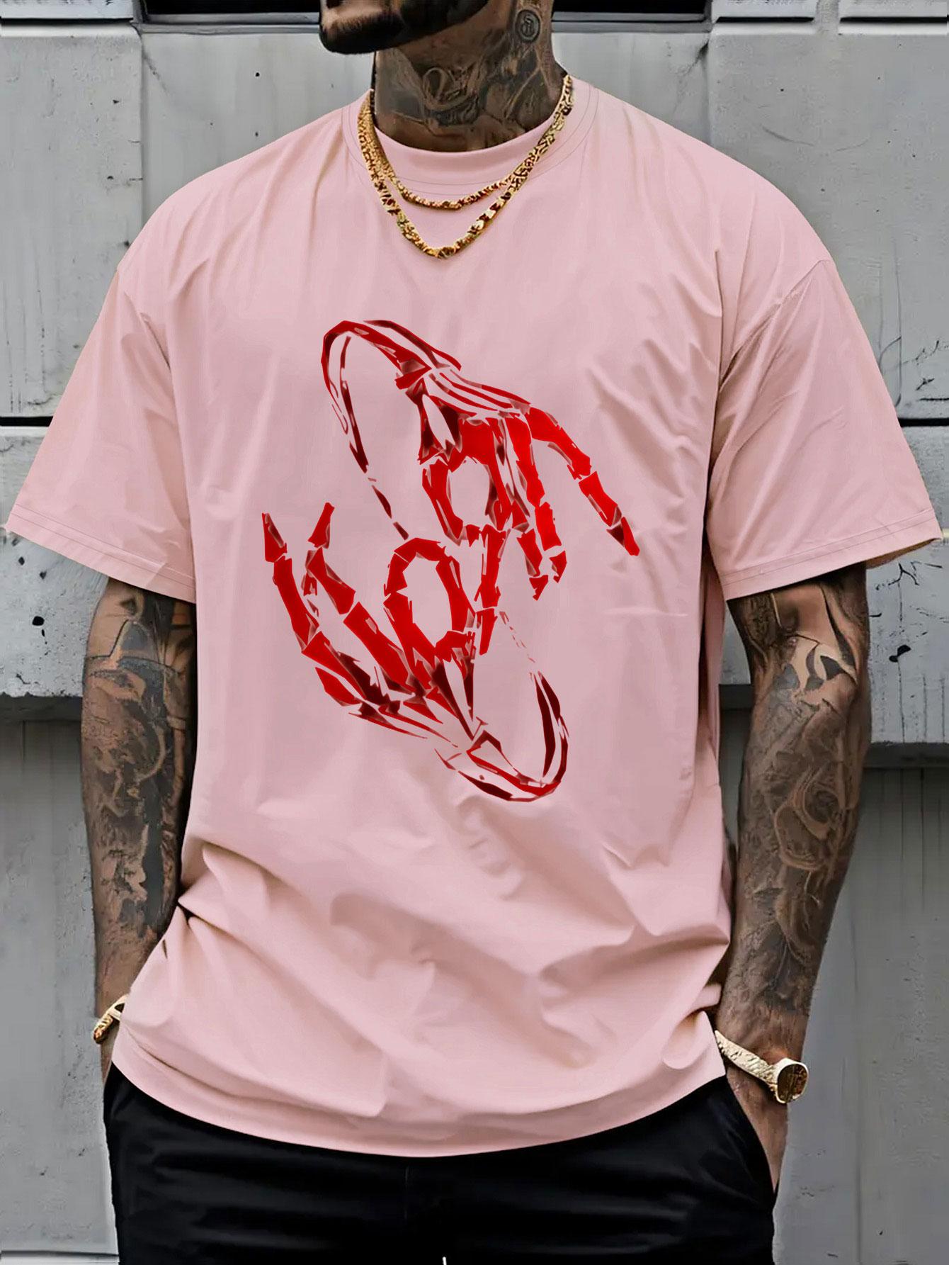 Korn Band T-Shirt, Korn Rock Band Theme Short Sleeve, Unique Retro Style Top, Y2K Vintage New Metal T-Shirt, Casual Loose Fit