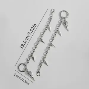 New fashionable cross-shaped shoe chain, exquisite and personalized shoe decoration hanging buckle, suitable as a creative small