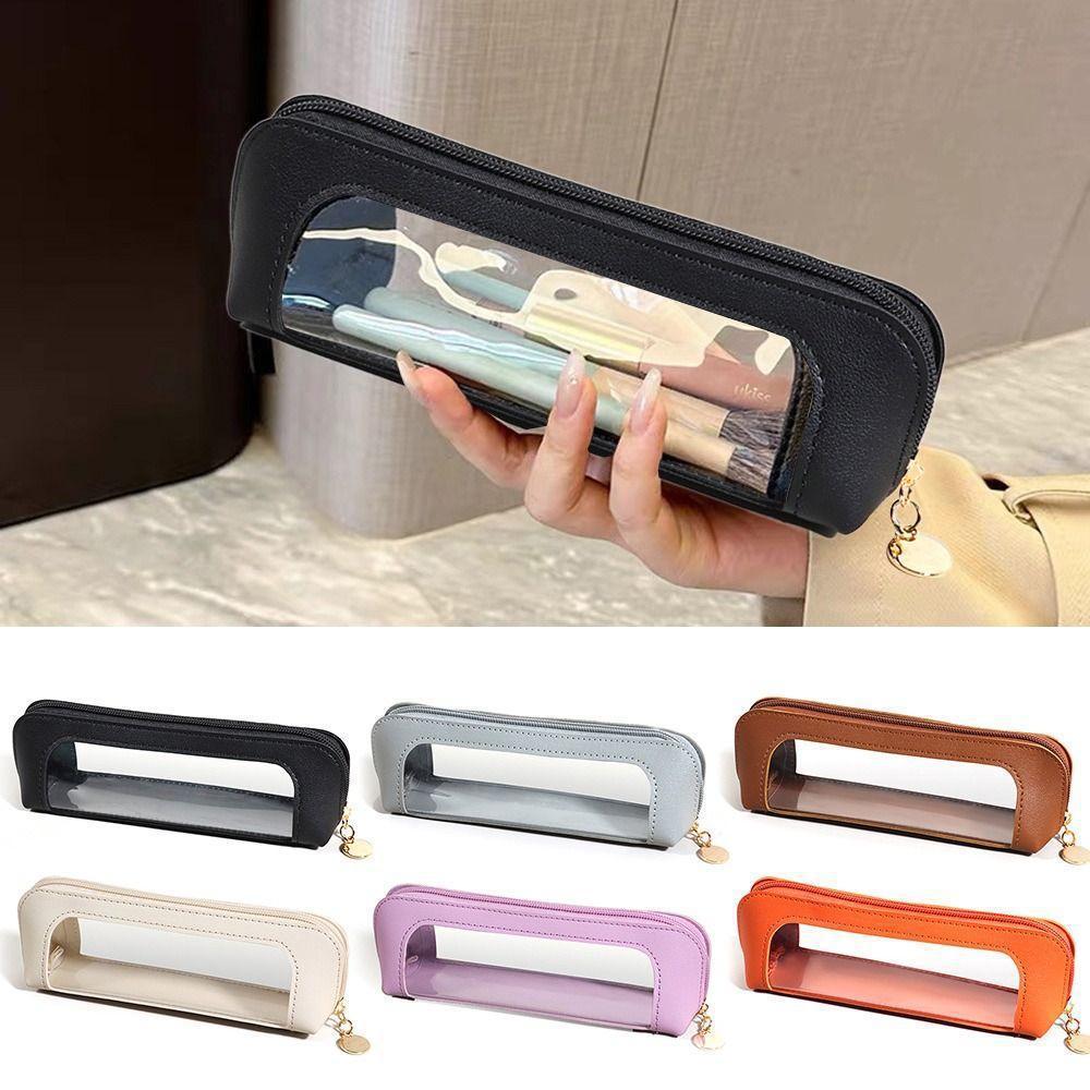 Transparent Window Makeup Bag, Multi-Color Portable Beauty Pouch, Ideal for Lipstick & Small Beauty Essentials, Travel-Friendly Organizer, Makeup Storage Bag