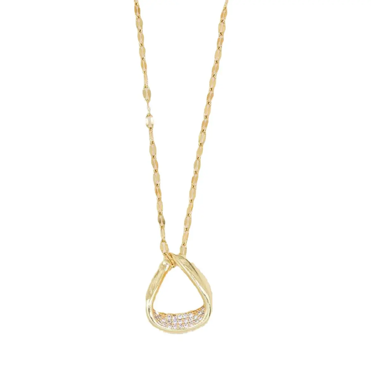 Gold Pendant Necklace for Women, Luxury CZ Crystal Necklace Set, Dainty Layered Chain Jewelry, Elegant Charm Necklace for Everyday Wear, Birthday Anniversary Gift for Her