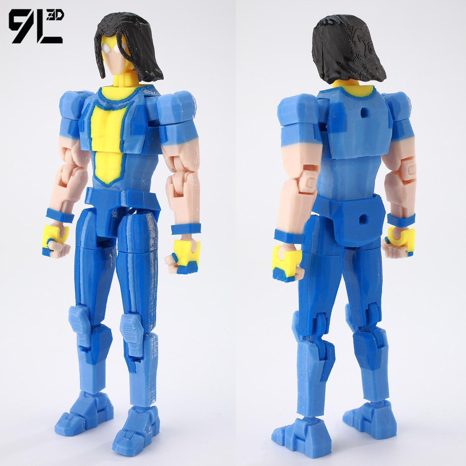 9L 3D 3D Printed Articulated Omni-Man Action Figure From Invincible Series With Interchangeable Hands Collectible Model