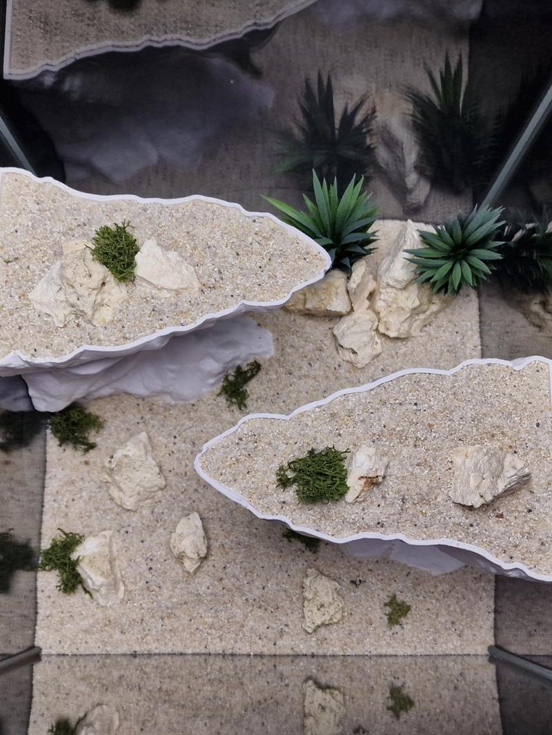 3D Printed Aquarium Rock Cave Decorations, No Assembly Required, Realistic Habitat for Reptiles, Small Fish, Aquatic Pets, Tank Accessories