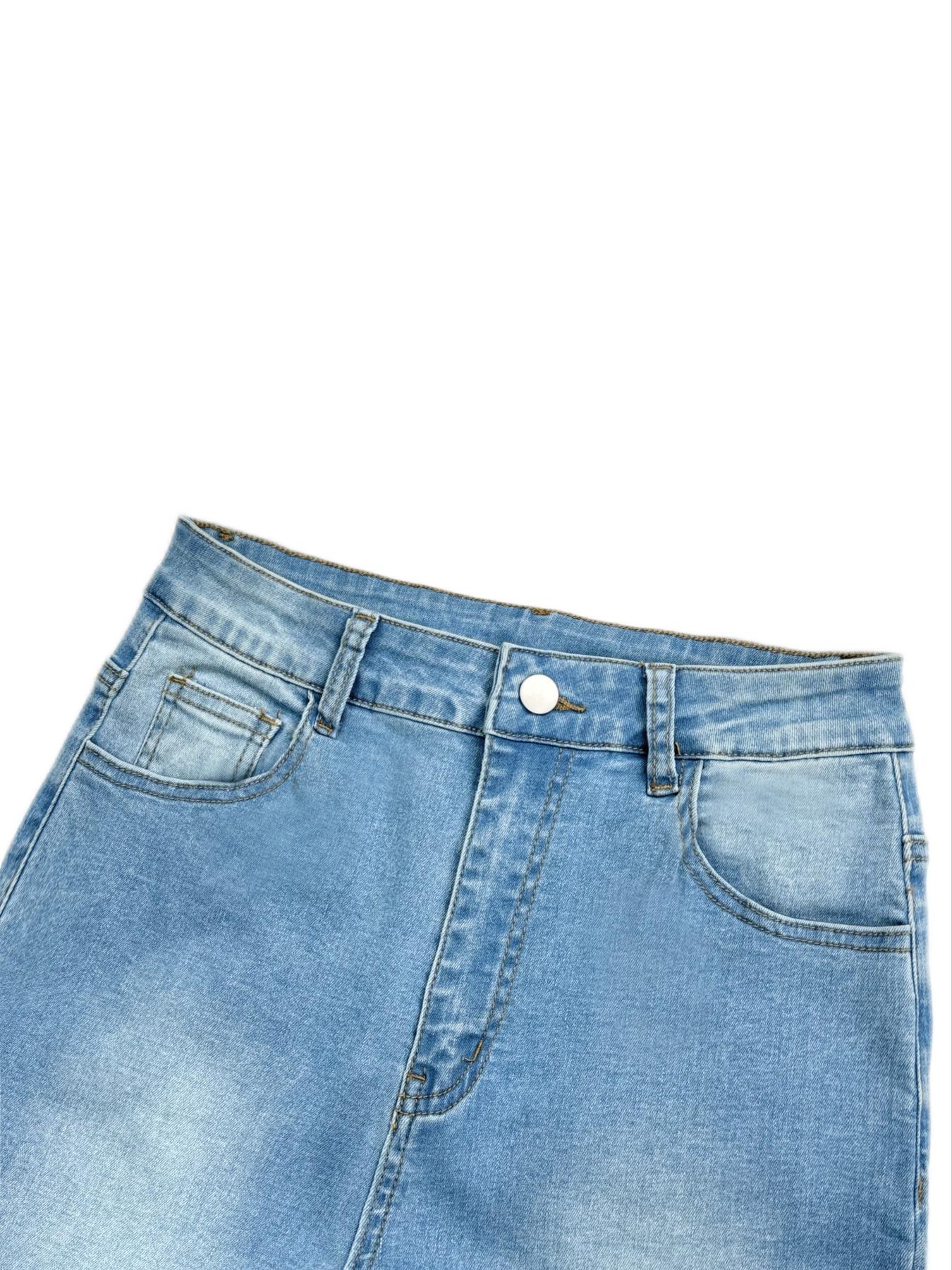 Women's Flare Leg Jeans, Casual Comfy High Waist Bell Bottom Trousers for Daily Wear, Ladies Bottoms for All Seasons Women's Flare Leg Jeans, Casual Comfy High Waist Bell Bottom Trousers for Daily Wear, Ladies Bottoms for All Seasons