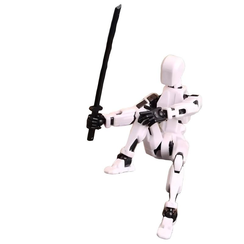 Stress Relief Toy Building Blocks Figure Assembly Model, Multi-Joint Poseable Doll, Construction Gift, Fun Educational Playset