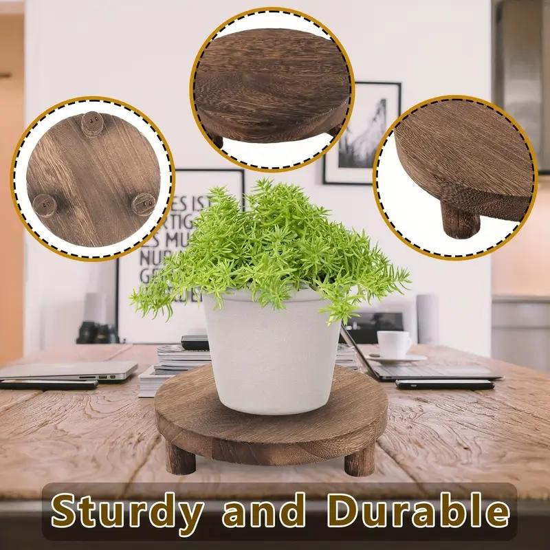 Wooden Display Riser, Woody, Rustic Wood Finish, 3 Counts/set Versatile Cake Stand & Pedestal for Farmhouse Decor, Perfect for Easter, Valentine's Day & New Year, Racks