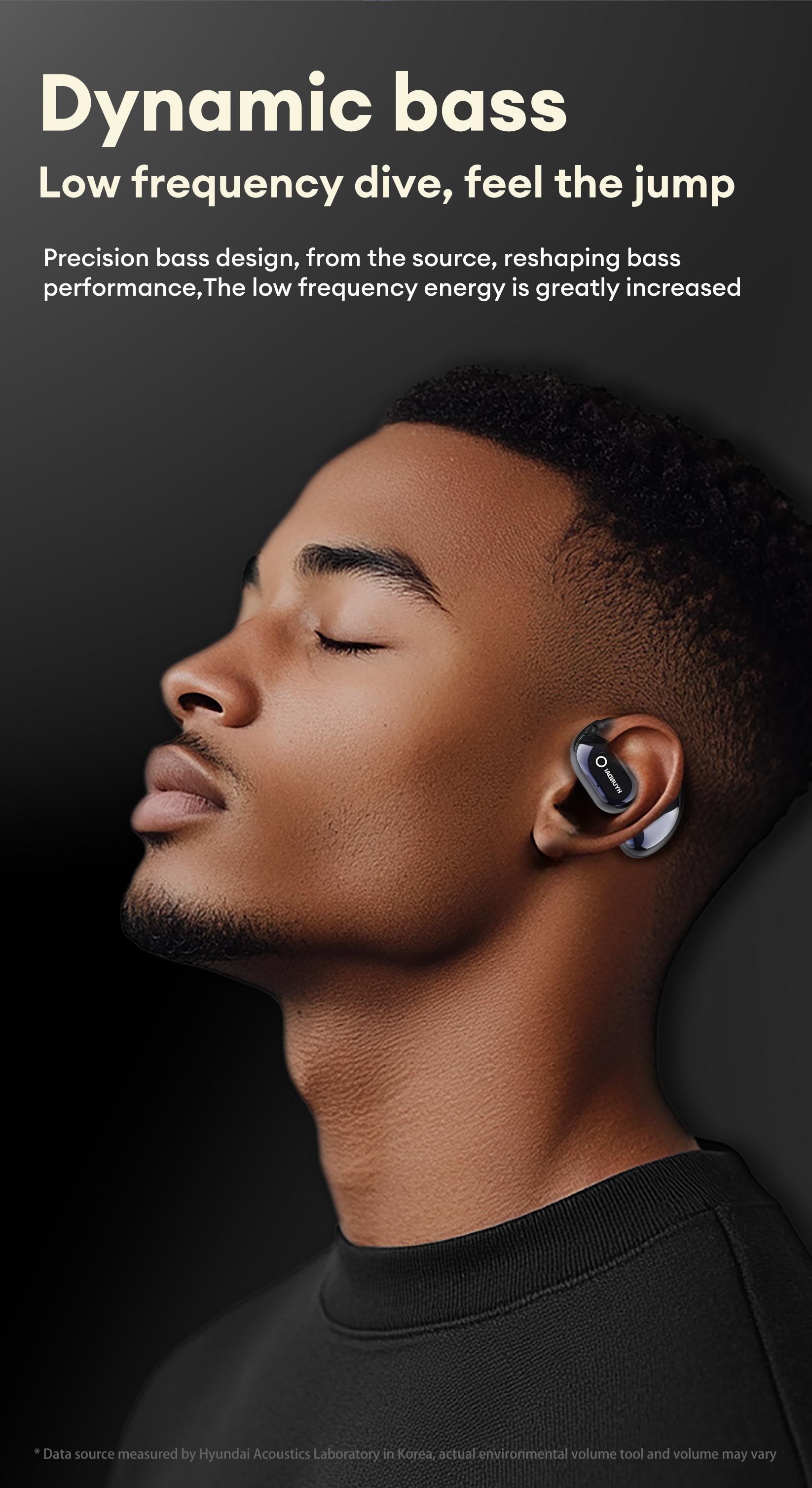 HYUNDAI HY Q18 Pro Electronic Earbud Bluetooth Headset with Full Color Touch Screen, Audio Wireless Headphones for Music & Phone Calls