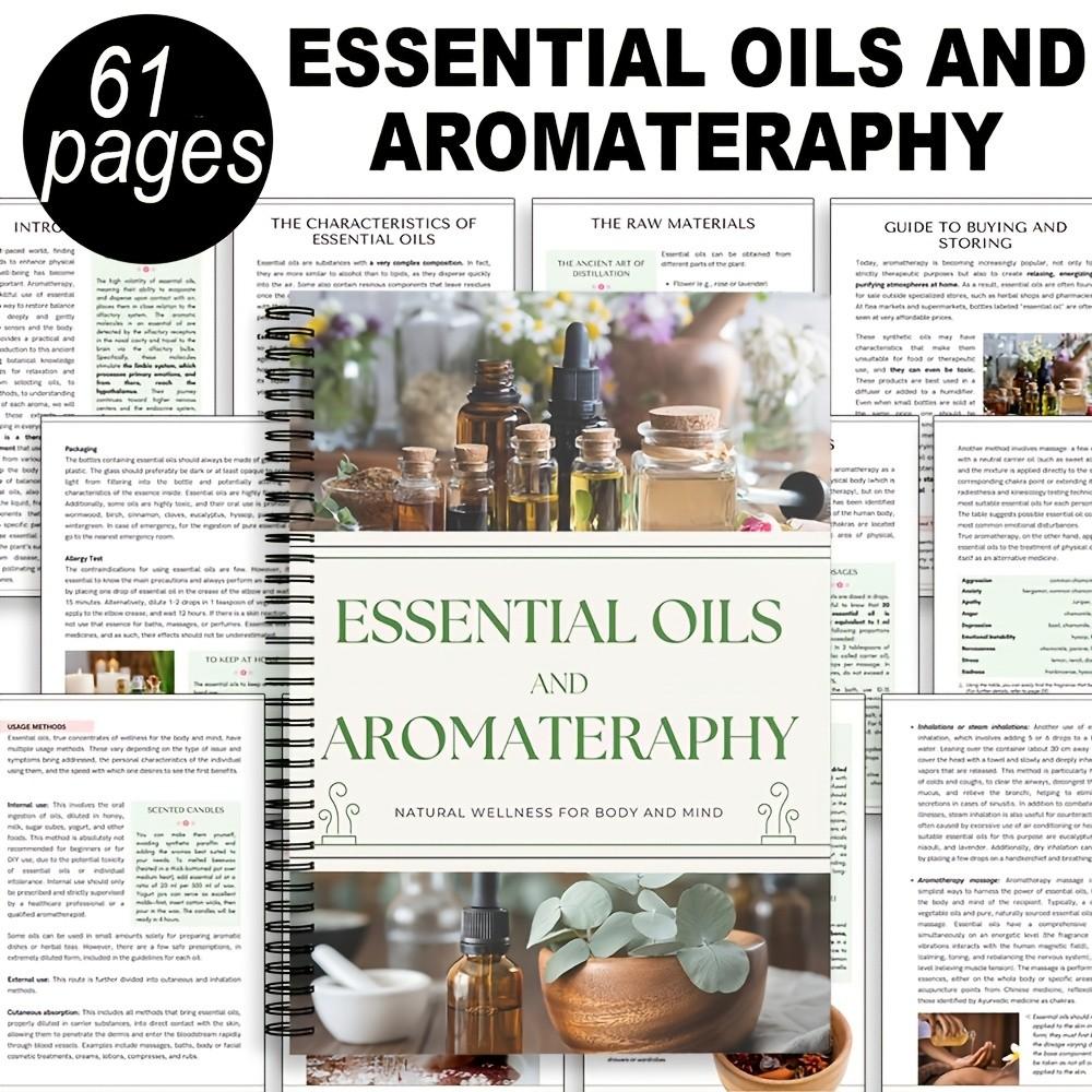Essential Oil Therapy Reference Guide, 61-Page Aromatherapy Manual, Natural Therapies & Herbal Techniques, Home Wellness Essential Resource