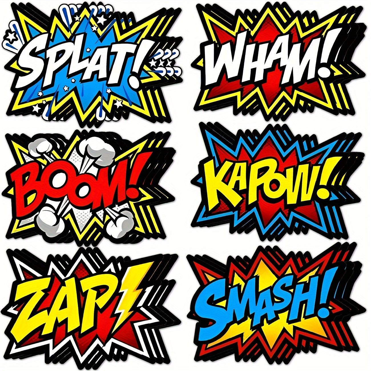 Super Heroes Word Cutouts, Hero-Themed Party Favors, Birthday Party Supplies, Decoration Set for Celebrating Birthdays & Special Occasions