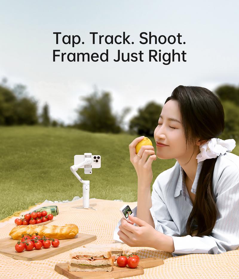 hohem iSteady V3 Ultra NEW Gimbal,Detachable Touchscreen Remote,Advanced AI Tracking with any App,360° Infinite Pan Tracking,Select People&Obeject on Touchscreen to Track,3-Color Fill Light,3-Axis Stabilization