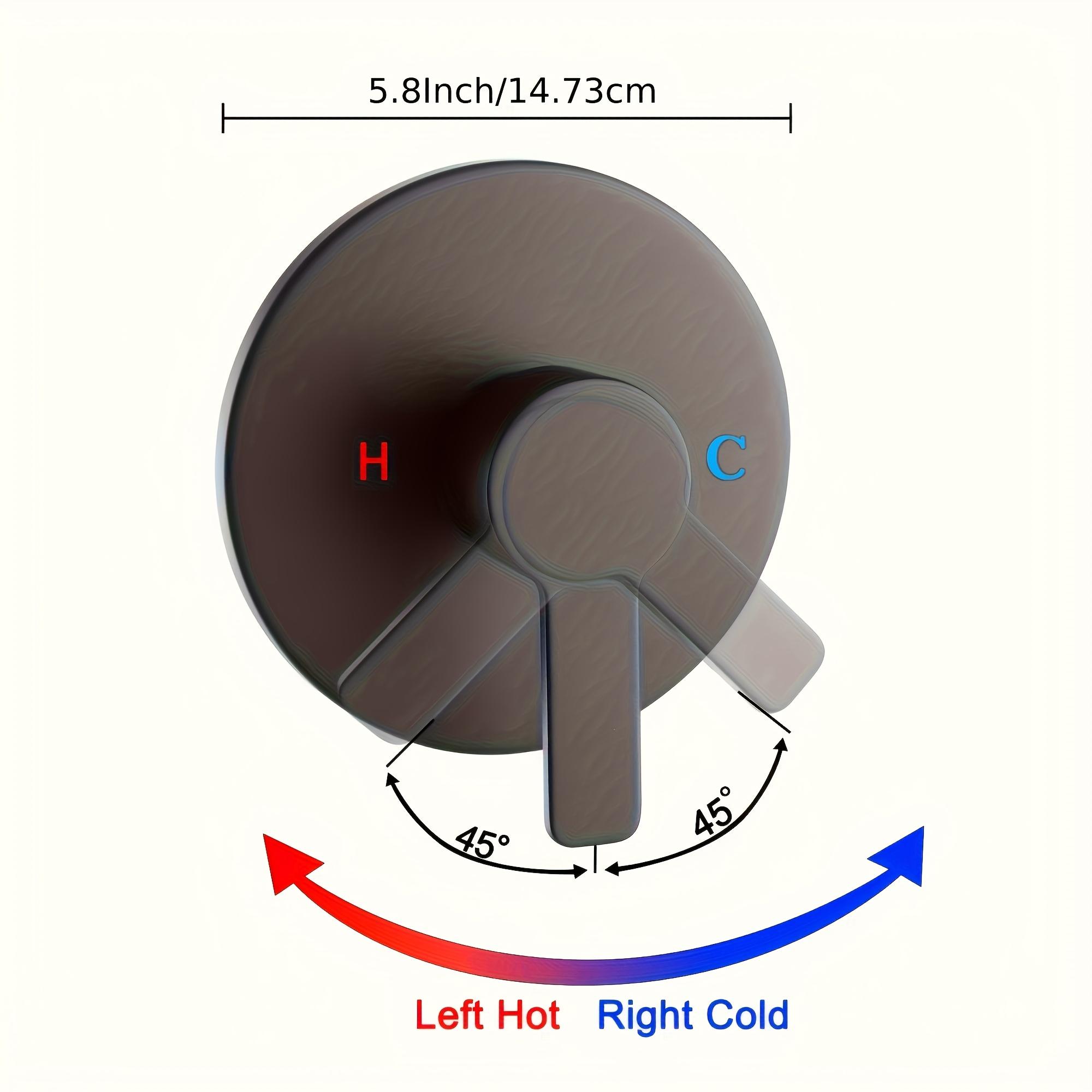 1pc Single-Function Shower Mixing Valve Kit with Internal Thread (for /EU) - Wall-Mounted Shower Control Valve, Easy Installation Bath/Shower Temperature Regulator, Compatible with most Bathrooms & Plumbing Systems