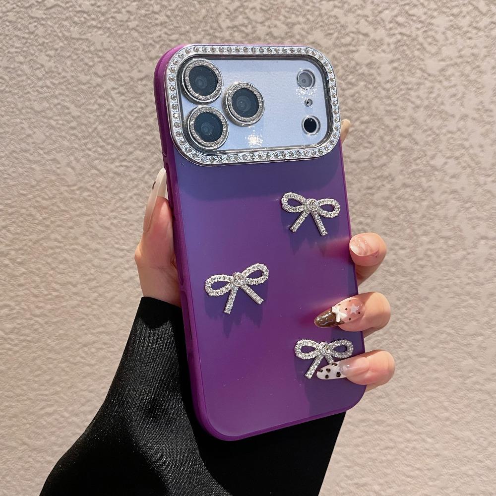 New Limited-Edition Luxury Diamond-Encrusted Large Window Phone Case For iPhone 17 16 15 14 13 Pro Max – Exquisite Butterfly-Inspired Shock-Resistant Protective Case