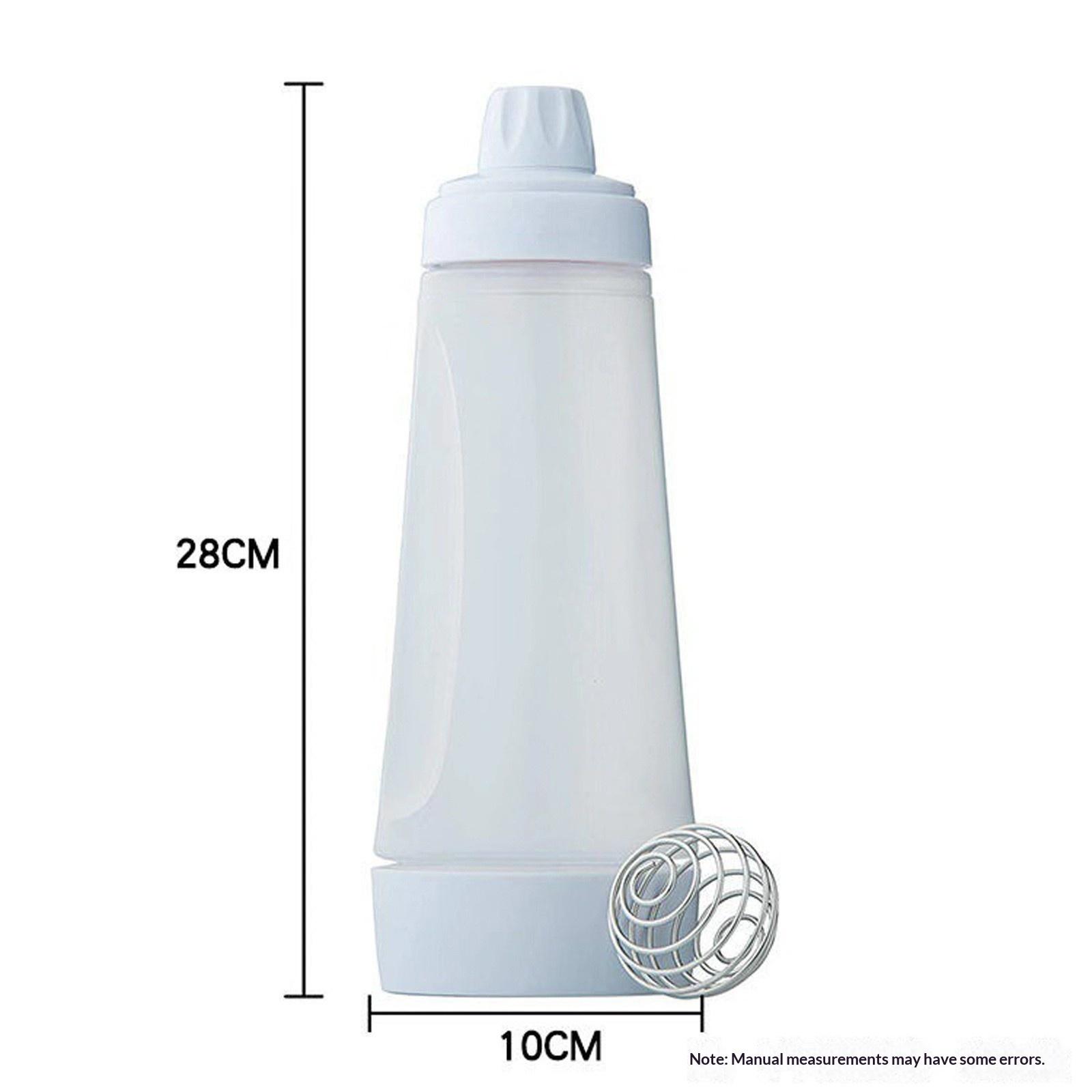 Hand-cranked waffle batter mixing bottle dispenser, cream mixing and dispensing pot with scale