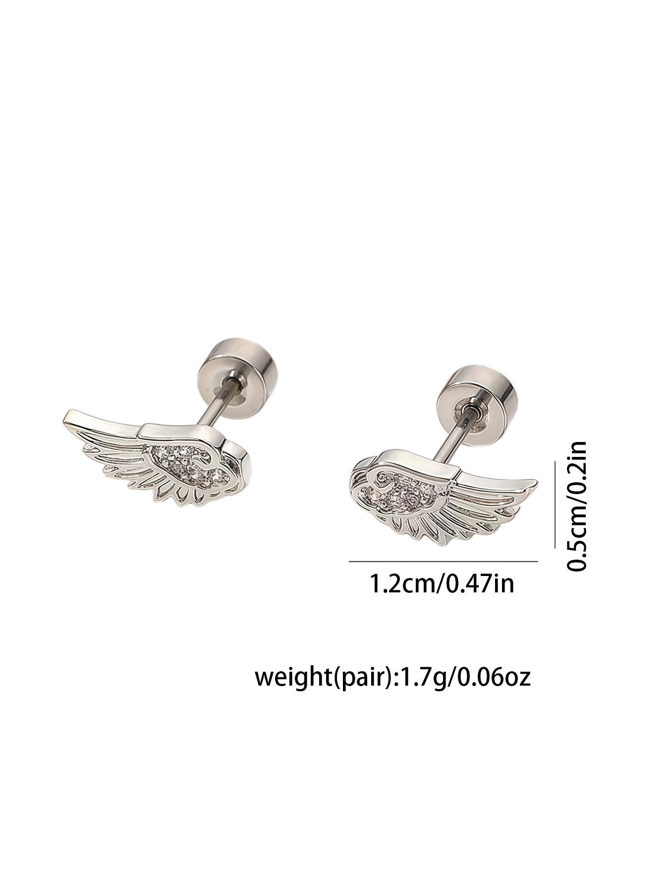 Elegant Angel Wing Earrings for Women Minimalist Daily & Party Jewelry Perfect Gift for Anniversary Birthday