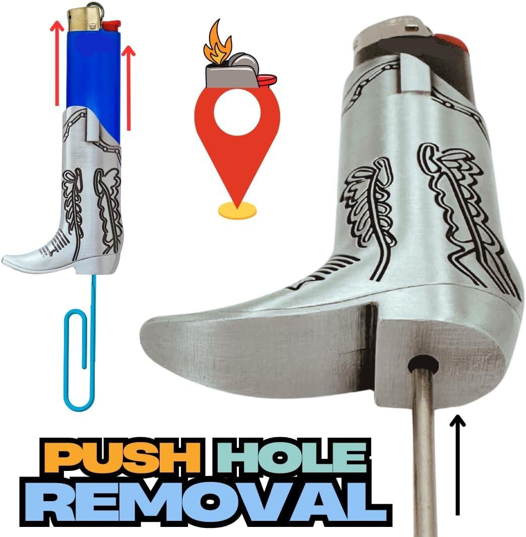 Cowboy Boot Lighter Case. Cow Boy Boot Lighter Holder Sleeve for J5 and J6 BIC Lighters. | Lighters NOT Included