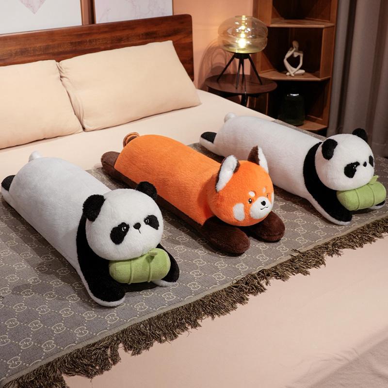 Kawaii Panda Red Panda Long Throw Pillow Soft Soothing Huggable Pillow Back Pillow Nice Sleeping Companion Cute Room Decor