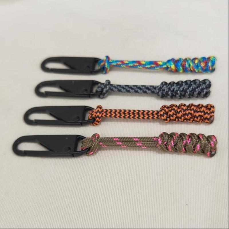 Replaceable Zipper Pulls, Reusable Durable Zipper Slats & Ropes, Ideal for Backpacks, Jackets, Bags, Outdoor Camping & Mountaineering