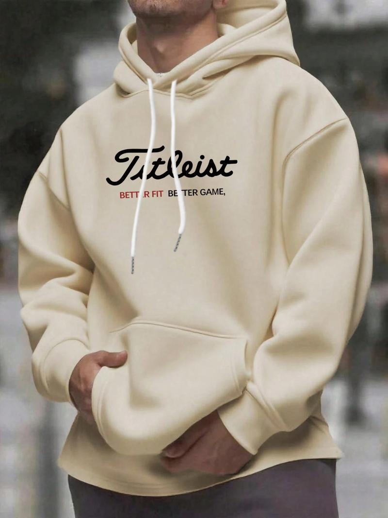 Unisex Hooded Golf Sweatshirt, Long Sleeve Fitted Design, Casual Sporty Style, Ideal Gift for Golf Enthusiasts, Fall & Winter Wear