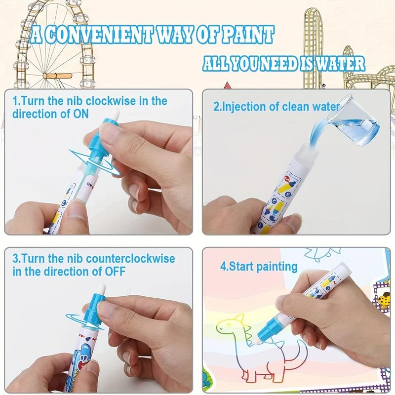 Magic Water Cloth Writing Board, Durable Drawing Pad, reusable graffiti watercolor blanket, enhances hands-on and thinking skills, suitable for birthday/Christmas/Thanksgiving/New Year/back-to-school season gifts