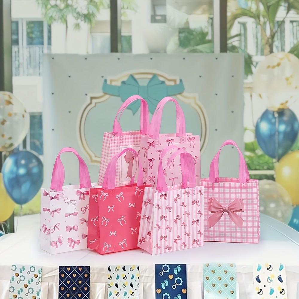 12/24pcs Beautiful Gift Bags with Handles incl. Reusable & For Presents of Any Birthday, Weddings, Valentine's Day,Mothers Day & Other Occasion Variety Bag Wedding Party Packaging