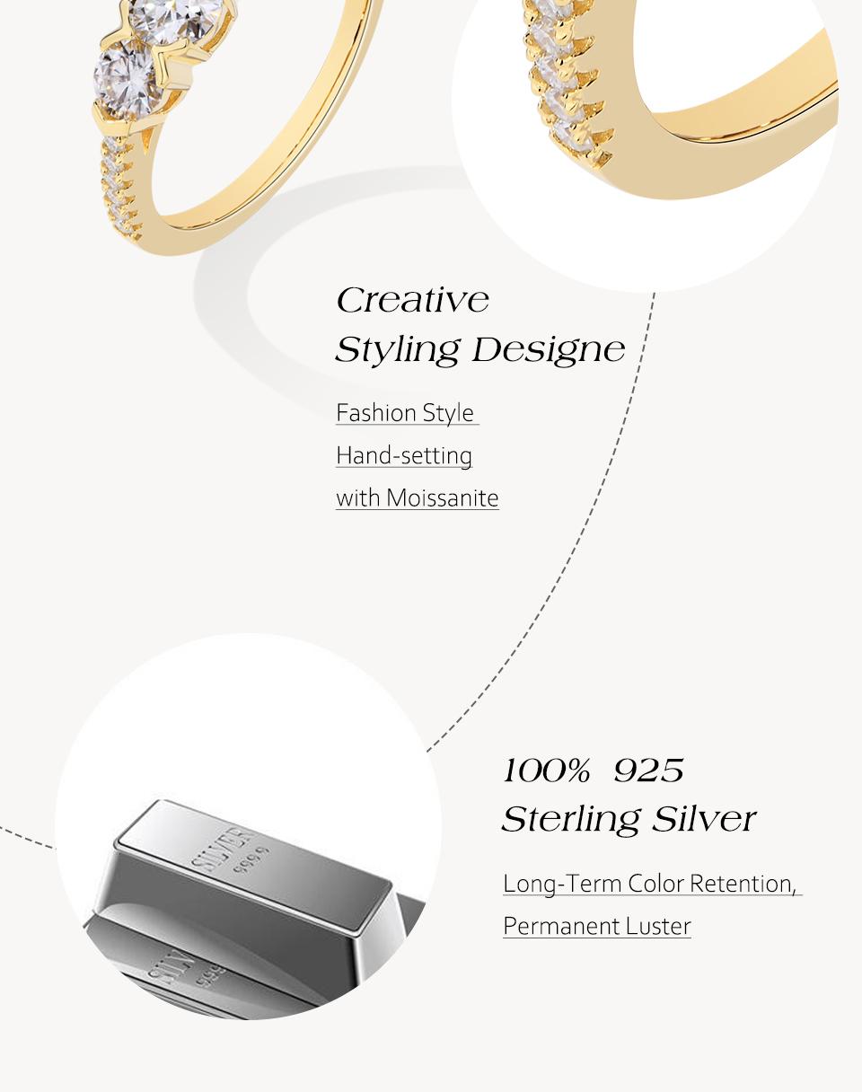 Past Present Future Synthetic Moissanite Three Round Cut 1.2CTW Ring Engagement Party Jewelry Gift New R227 SpringStatements Past Present Future Synthetic Moissanite Three Round Cut 1.2CTW Ring Engagement Party Jewelry Gift New R227 SpringStatements