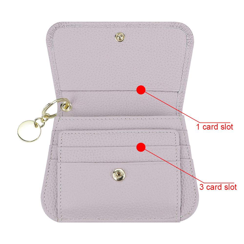 Royal Bagger RFID Short Wallets for Women Genuine Cow Leather Fashion Card Holder with Key Ring Holders Clutch Slim Coin Purse 2443 SpringStatements