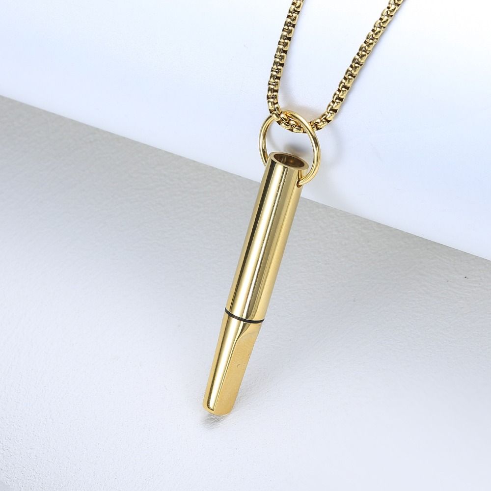 Breathing Resistance Whistle Necklace With Cotton Core Relaxation Anxiety Relief Necklace Stress Relief Yoga Meditation Necklace